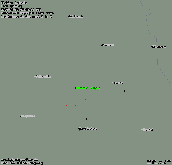Aktuelles Blitzbild Leipzig grafisch
