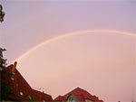 1 Min. spaeter erkennbar 2. Regenbogen